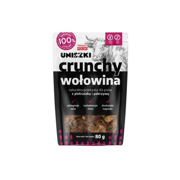 uniszki crunchy wolowina pietruszka pokrzywa