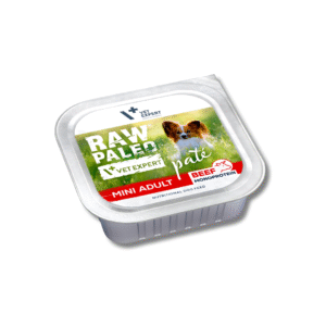 raw paleo pate mini adult beef mokra karma raw paleo dla psów dorosłych ras małych, okra karma dla maltańczyka