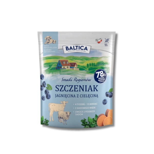 baltica szczeniak jagnięcina z cielecina dla szczeniat wszystkich ras, karma dla maltanczyka szczeniaka