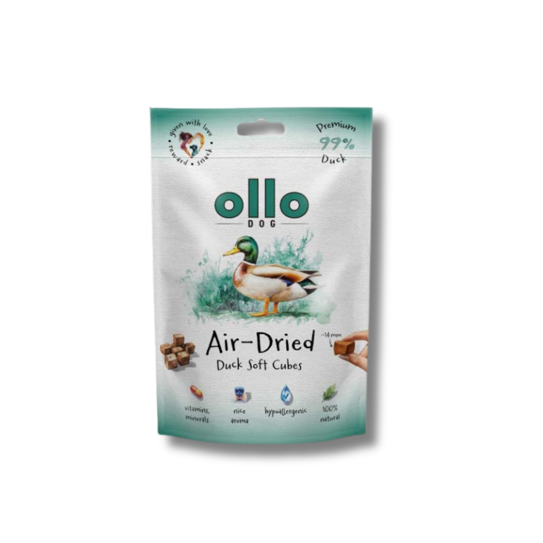 przysmaki ollo duck cubes, smaczki dla maltańczyka