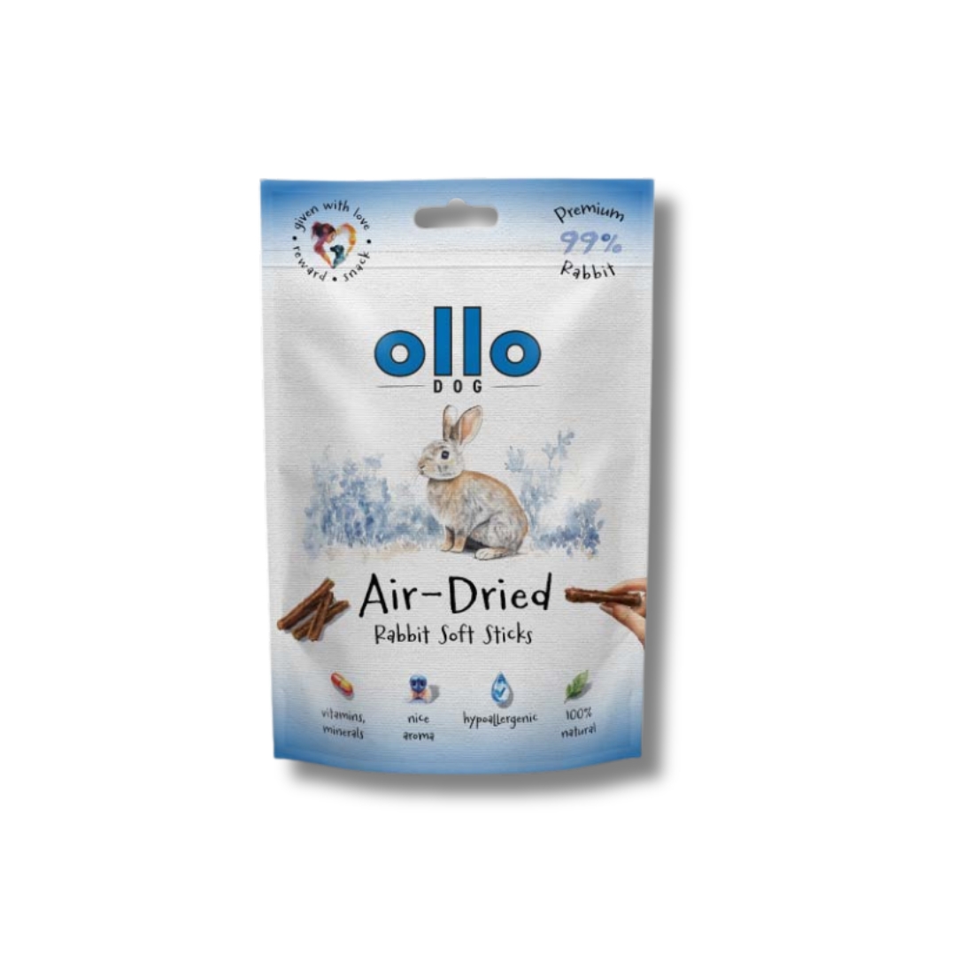 przysmaki ollo rabbit sticks, przysmaki dla maltańczyka