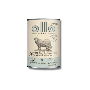 Ollo Puppy Umami - Wołowina i zielone żwacze z kaczą wątróbką - karma mokra dla szczeniaka, mokra karma dla szczeniaka maltańczyka