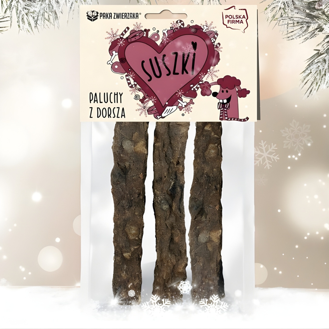 paka zwierzaka suszki swiateczne paluchy z dorsza