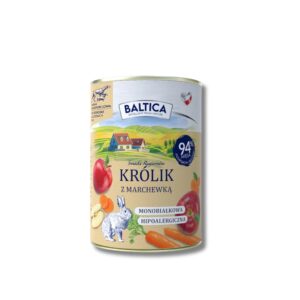 baltica karma mokra dla psa królik z marchewką, karma mokra dla maltańczyka, mokra karma dla maltańczyka