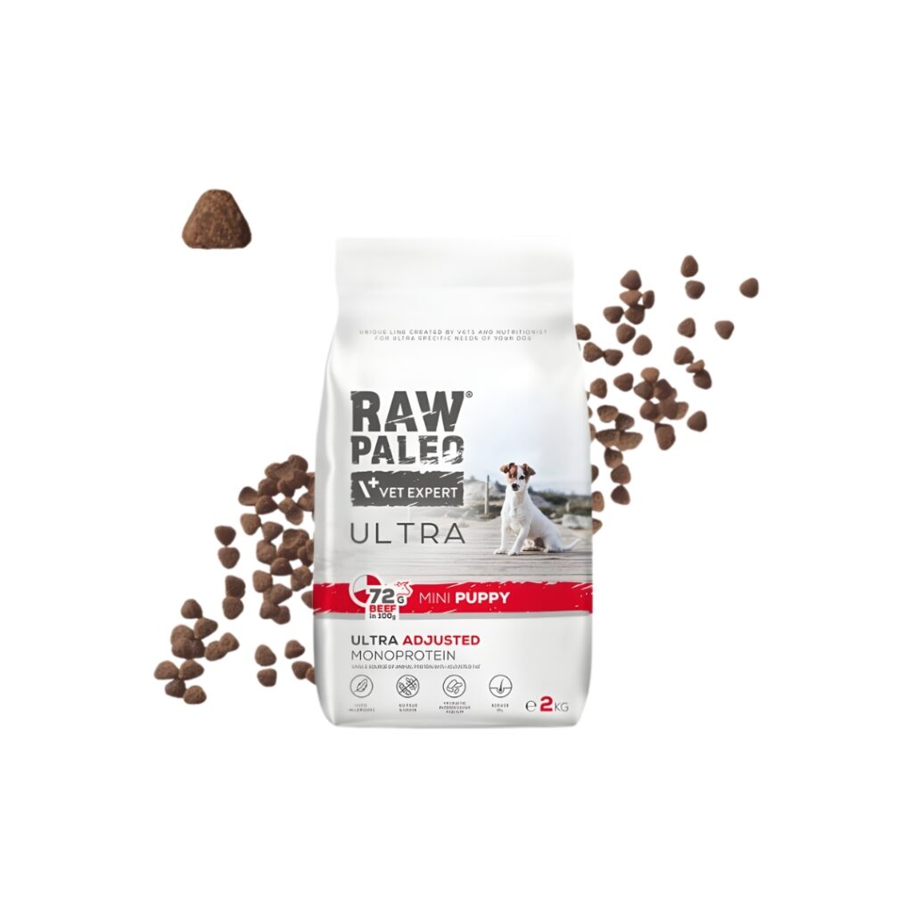 raw paleo ultra puppy mini beef, karma dla szczeniaka maltanczyka