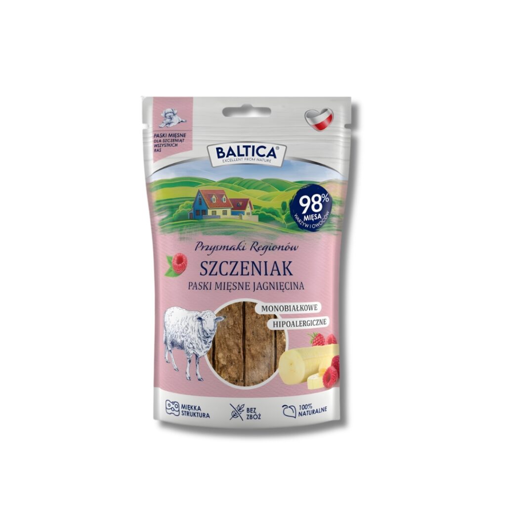 baltica mięsne paski dla szczeniaka, przekąski dla szczeniaka maltańczyka
