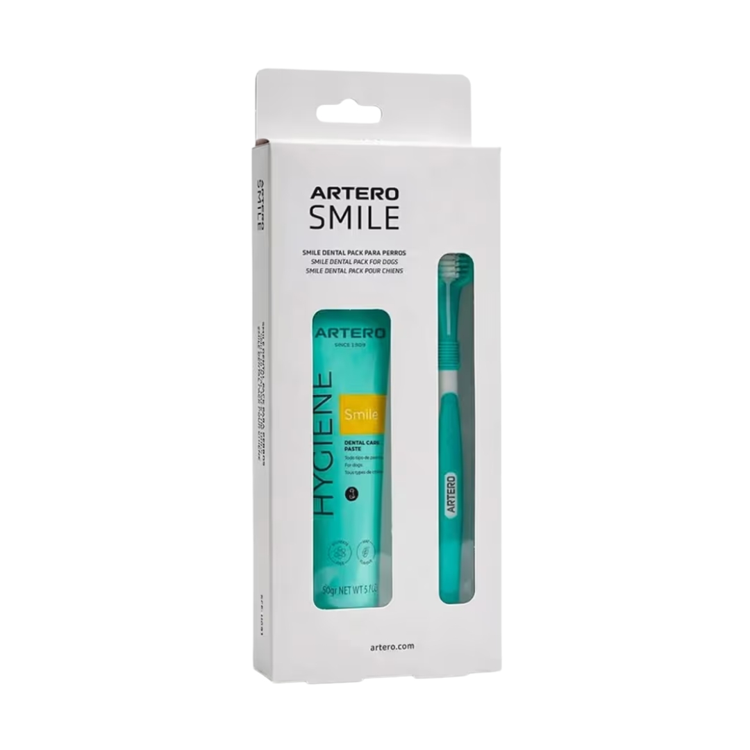Artero Dental Pack – zestaw do czyszczenia zębów psa, szczoteczka nakładka na palec i pasta