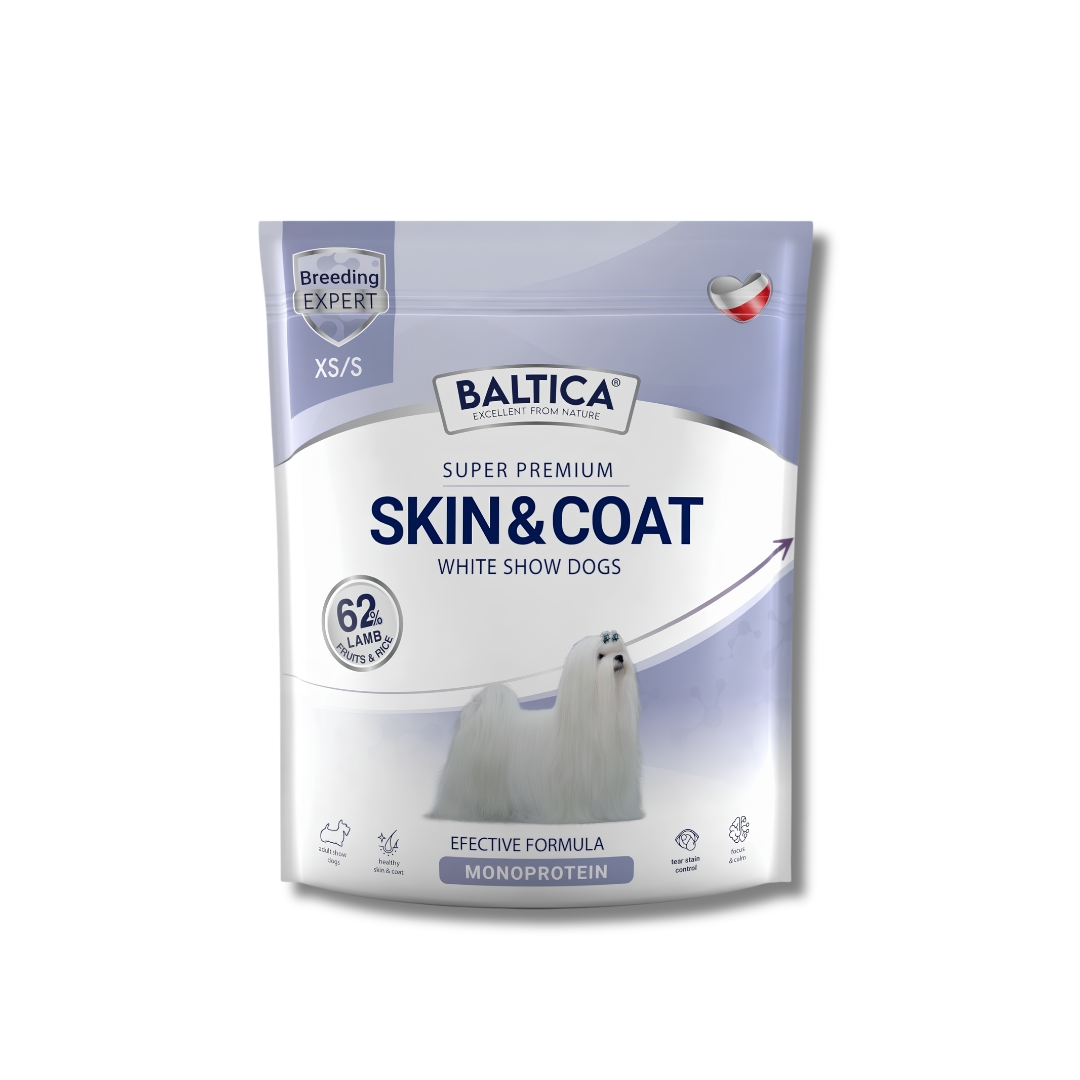 baltica karma sucha skin coat dla bialych ras psow, karma sucha dla maltanczyka
